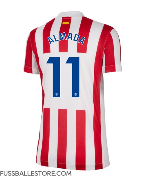 Günstige Atletico Madrid Thiago Almada #11 Heimtrikot Damen 2025-26 Kurzarm Günstige Atletico Madrid Thiago Almada #11 Heimtrikot Damen 2025-26 Kurzarm